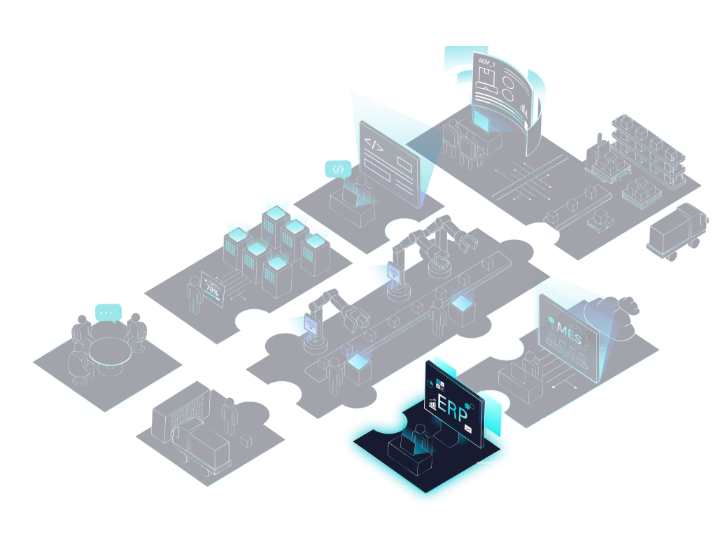 Enterprise Resource Planning(ERP) was selected among the 8 smart factory services including Smart Factory Consulting, IT Infrastructure, IT Operations(ITOps), Manufacturing Logistics Automation, Machine Automation, Enterprise Resource Planning(ERP), On-Premise, Cloud MES