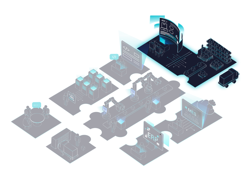Manufacturing Logistics Automation was selected among the 8 smart factory services including Smart Factory Consulting, IT Infrastructure, IT Operations(ITOps), Manufacturing Logistics Automation, Machine Automation, Enterprise Resource Planning(ERP), On-Premise, Cloud MES